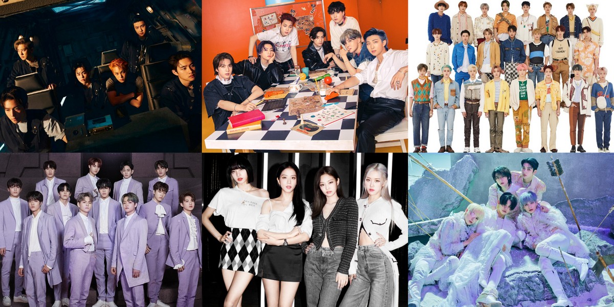 BTS, NCT, BLACKPINK, EXO, TREASURE, TXT, and more are the most